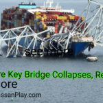 Baltimore Key Bridge Collapses, Rescue On