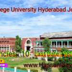 Govt College University Hyderabad Jobs 2024