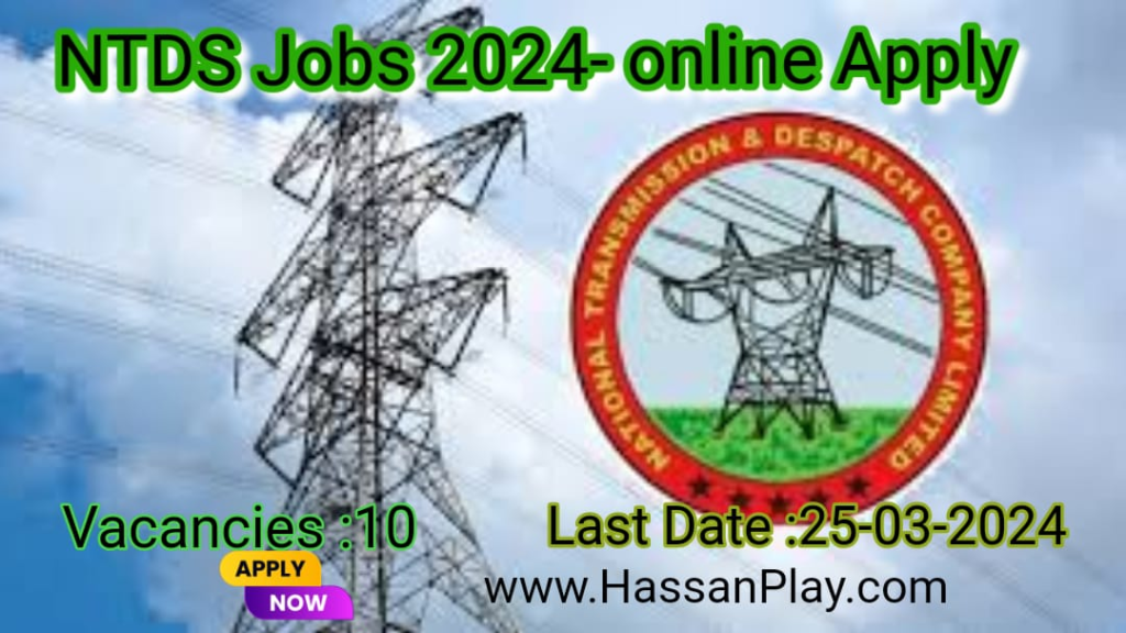 NTDC Jobs 2024- Online Apply