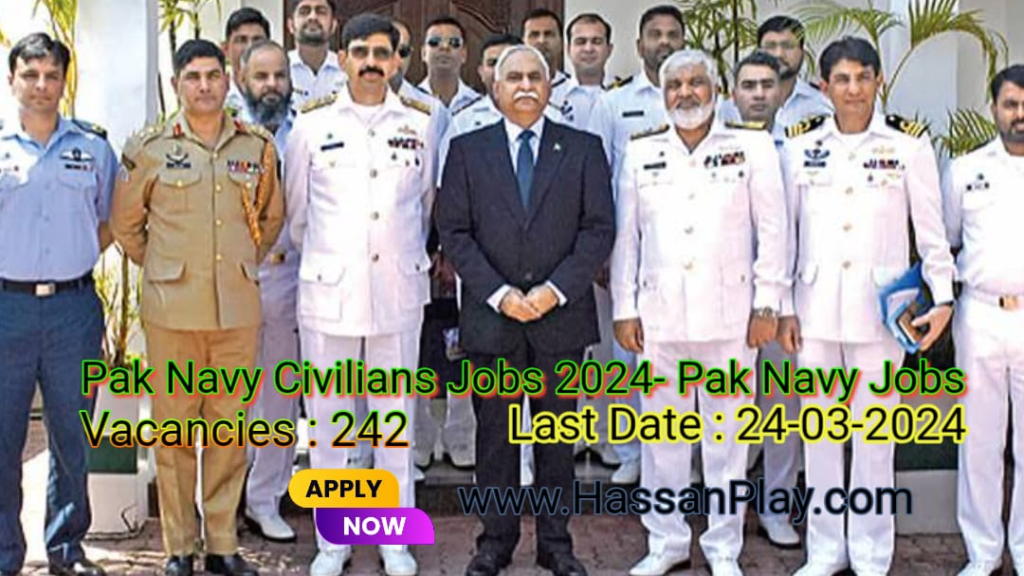 Pak Navy Civilians Jobs 2024- Pak Navy Jobs